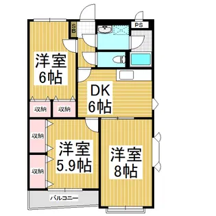 CENTRAL CORE【3階】の間取り