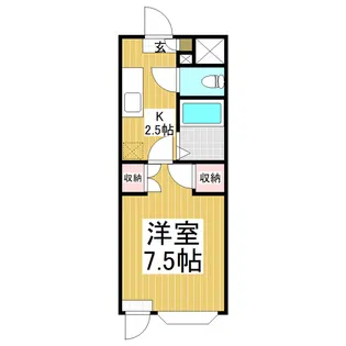 メゾン・ド・アルプ【1階】の間取り
