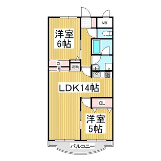 ボナール【3階】の間取り