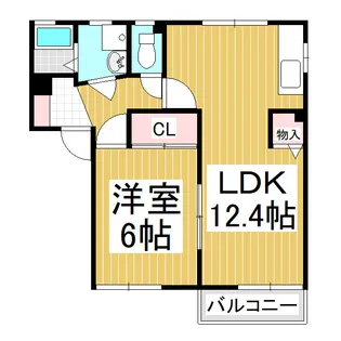 コーポサンフェスタ【1階】の間取り