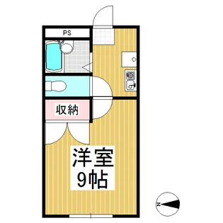 メイプル山岸【2階】の間取り