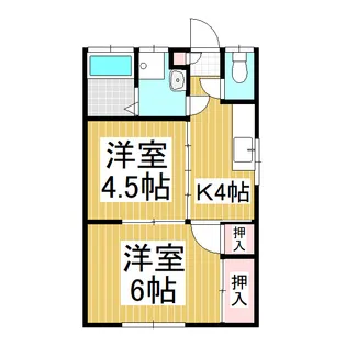 グリーンハウス B棟【1階】の間取り