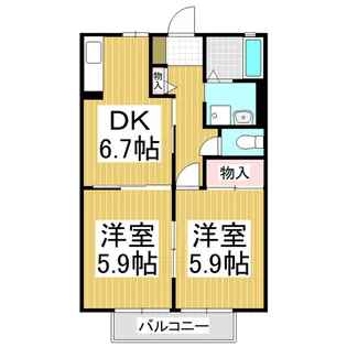 フレグランス久葉【1階】の間取り