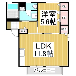 シャルマン アベニール B棟【2階】の間取り