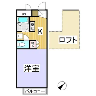 レオパレスドミールⅡ【1階】の間取り