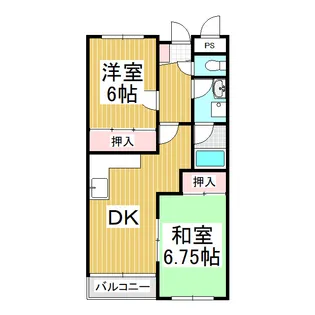 エクセルコーポ戸倉【4階】の間取り