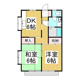 光コーポ【1階】の間取り