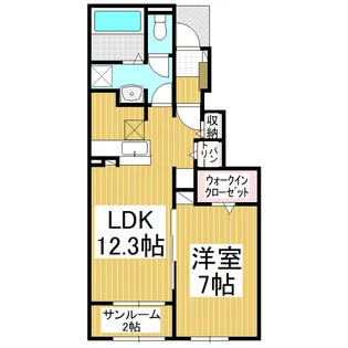 プランドールⅡ【1階】の間取り
