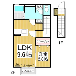 The海津【2階】の間取り