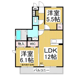 ノルテ バジェ【2階】の間取り