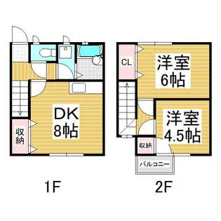 古旗アパート A棟【2階】の間取り