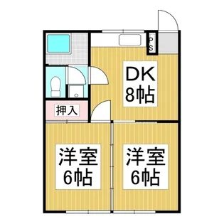 ハイランドビレッジ【2階】の間取り
