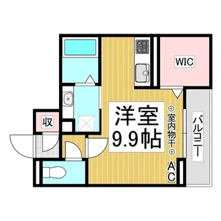 J-Room☆妃 Ⅶ番館 屋代駅前【3階】の間取り
