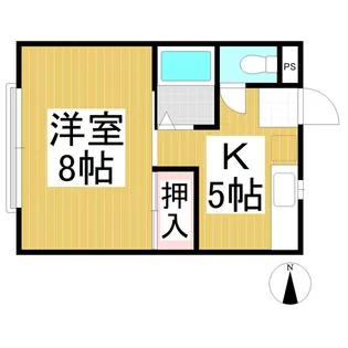 アップルハイム【1階】の間取り