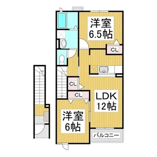 フラン A棟【2階】の間取り