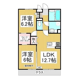 ラ・メゾン ブリエ【1階】の間取り