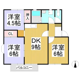 サンシティやよい【2階】の間取り