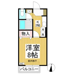 シティハイム A棟(青木島)【1階】の間取り