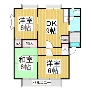 サンビレッジ更埴 C棟【2階】の間取り