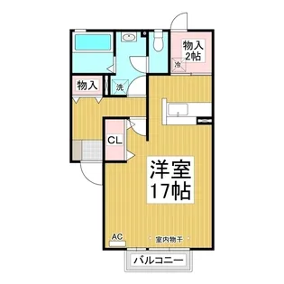 ラ・メゾン・ド・フルール【2階】の間取り