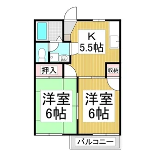 ファミール桜堂【2階】の間取り