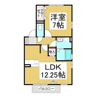 メゾン・パストラール B棟【1階】の間取り