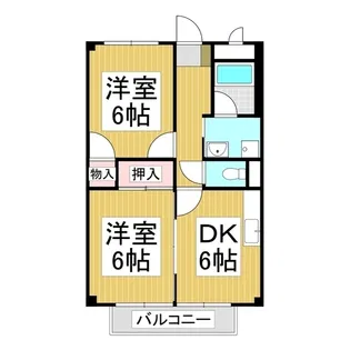 サープラスクオーレ【2階】の間取り