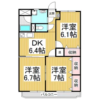 ブレイントレド【4階】の間取り