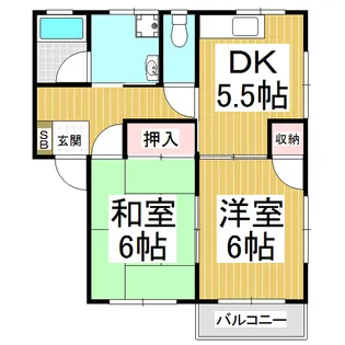 コーポハナミズキ【1階】の間取り
