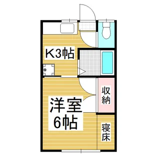 エステートみのわ【2階】の間取り