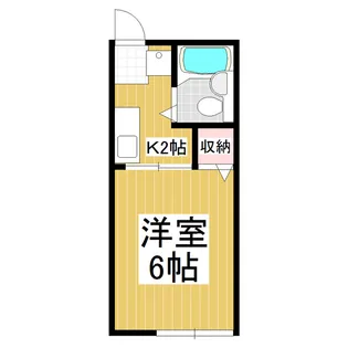 シティハイムユキコ【2階】の間取り