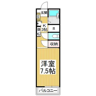 セントラルマンション【4階】の間取り