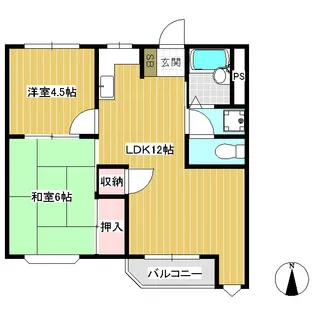 ドミール青山【3階】の間取り