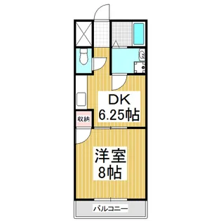 エイトバレーD・E【2階】の間取り