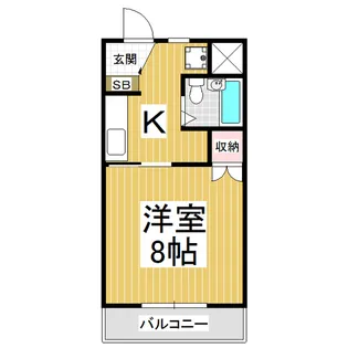 メゾンブーケ【2階】の間取り