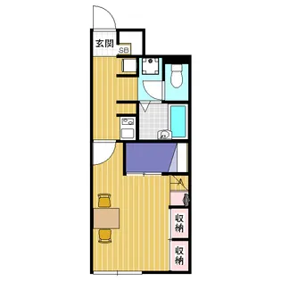 レオパレス久保【1階】の間取り