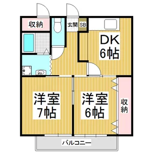 チェリーハイツ【2階】の間取り
