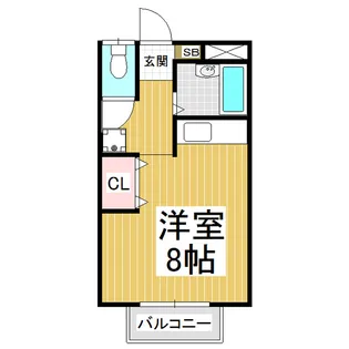 ハイツ北島【2階】の間取り