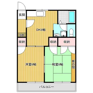 セフィラ北町A・B【1階】の間取り