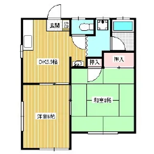 ますや荘2号館【2階】の間取り