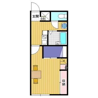 レオパレスJUN【2階】の間取り