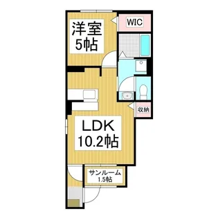 グランライト A【1階】の間取り