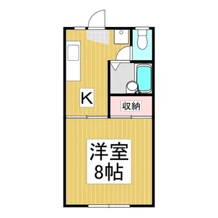 西河原シティーハイツ【2階】の間取り