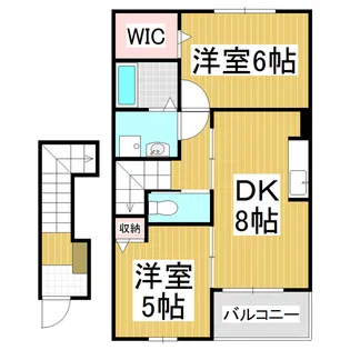 サニーウインドB【2階】の間取り