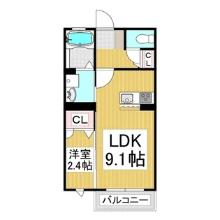 アークヒルズ夕映【1階】の間取り