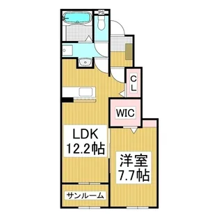 カーザ マルヒロ【1階】の間取り
