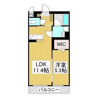 コンフォーティア伊那中央A【4階】の間取り