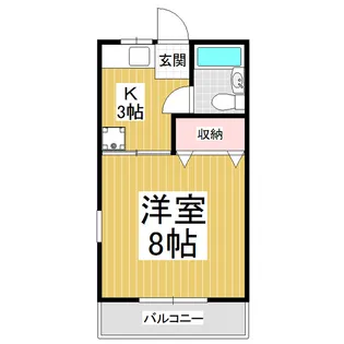 マンションハイビスカス【2階】の間取り