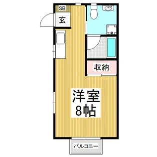 清水コーポ【2階】の間取り