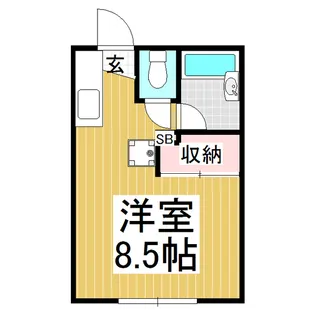 サンライズⅡ【2階】の間取り